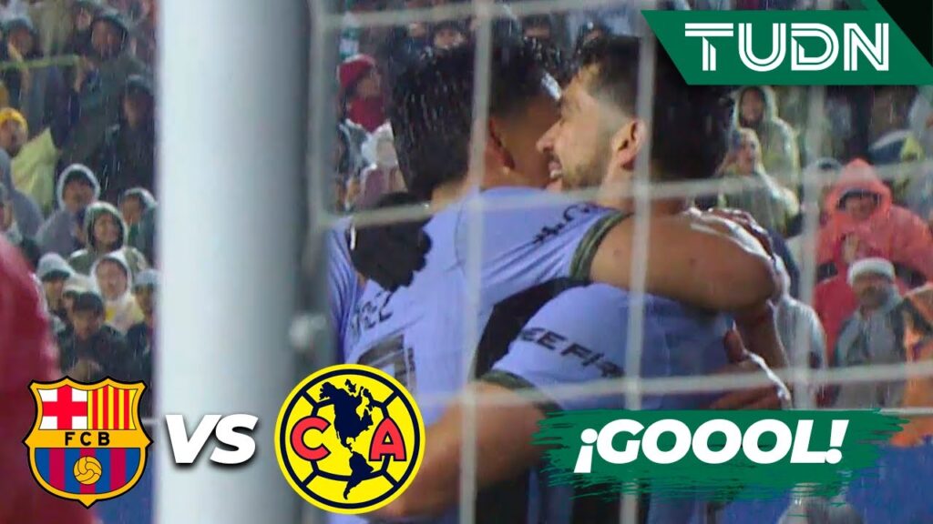 ¡GOL DE HENRY MARTÍN Y YA LO GANA AMÉRICA! | Barcelona 2-3 América | Amistoso Internacional | TUDN