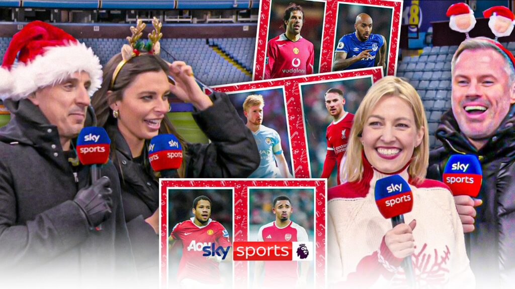 ULTIMATE quick-fire Christmas Quiz! ⚽ | Carra/Cates vs Nev/Saunders 🎄🎅