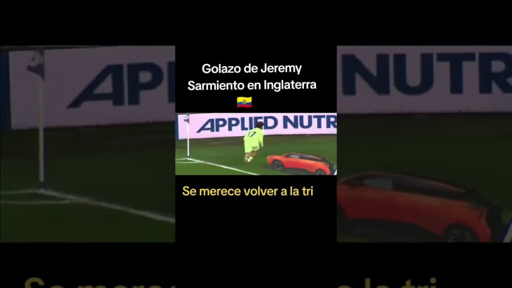 Golazo de Jeremy Sarmiento en  Inglaterra 🇪🇨⚽#futbolecuatoriano #futbolecuador #ecuador