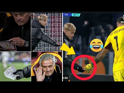 José Mourinho used a ball boy to pass tactics onto Rui Patrício during Roma v Fiorentina 😂