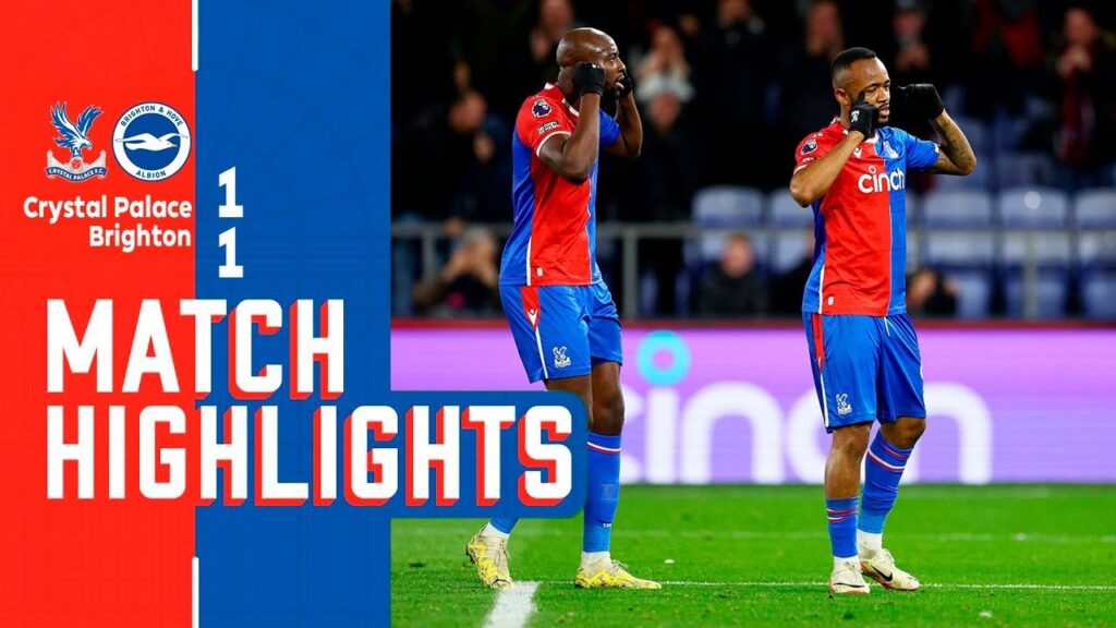 Jordan Ayew Goal | Crystal Palace vs Brighton 1-1 Extended Highlights | premier league 2023/24