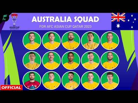 AUSTRALIA 🇦🇺 26 MEN SQUAD for AFC Asian Cup Qatar 2023 | FAN Football | Official