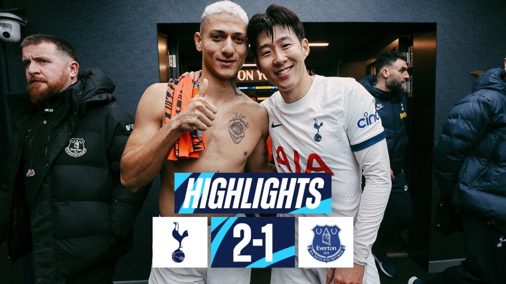 TOTTENHAM HOTSPUR 2-1 EVERTON // PREMIER LEAGUE HIGHLIGHTS // RICHARLISON & SON SECURE CHRISTMAS WIN