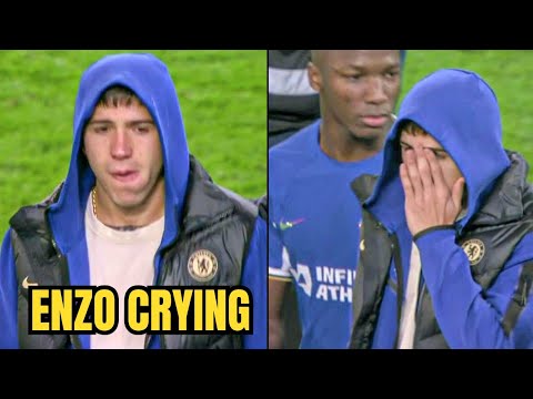 Enzo Fernandez Spotted Crying at Full-Time After Chelsea Win | Penalty Shootout | Newcastle | Nkunku