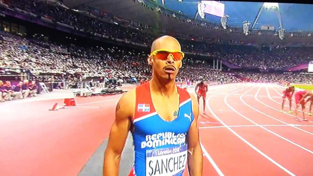 Felix Sanchez Victory Roar After Winning 400M Hurdles Final, Olympics London 2012 Felix Sanchez Victory Roar After Winning 400M Hurdles Final, Olympics London 2012