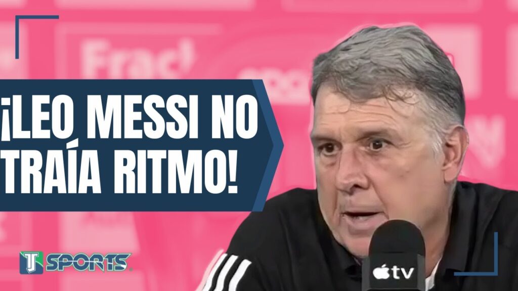 EXPLICA Gerardo Martino POR QUÉ Lionel Messi NO FUE TITULAR con el Inter de Miami ante FC Cincinnati