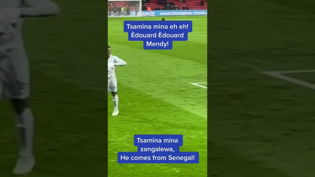 Chelsea fans sing a Edouard Mendy chant
