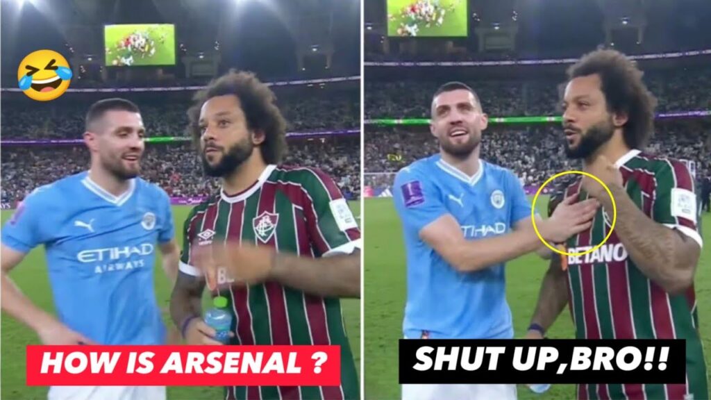 Marcelo meet Pep Guardiola & Kovačić after Manchester city vs Fluminense