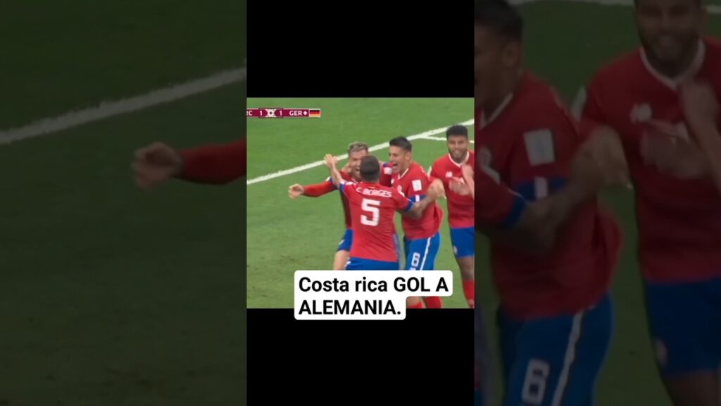 GOL DE COSTA RICA A ALEMANIA, JUAN PABLO VARGAS.