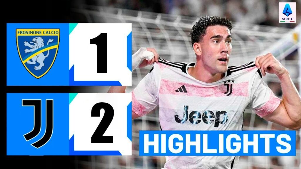 Dušan Vlahović Goal | Gol de Yildiz oggi | Frosinone vs Juventus 1-2 Highlights | Serie A 2023