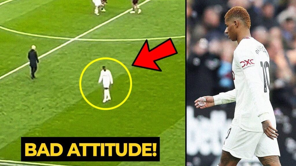 Rashford REFUSED to shake hands with Ten Hag and ignored United fans after loss vs West Ham