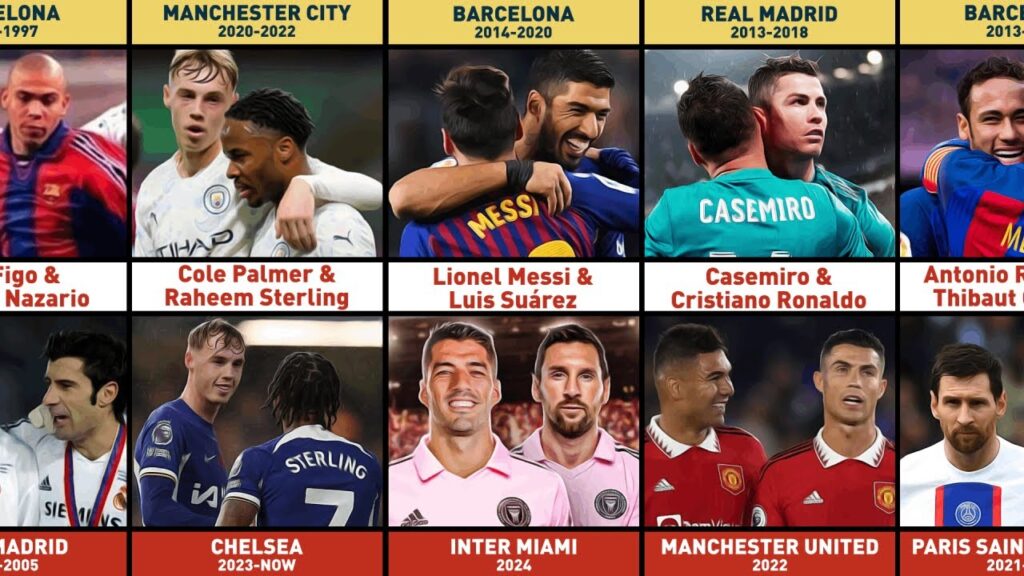 FOOTBALLERS WHO PLAYED TOGETHER AT 2 DIFFERENT CLUBS FOOTBALLERS WHO PLAYED TOGETHER AT 2 DIFFERENT CLUBS