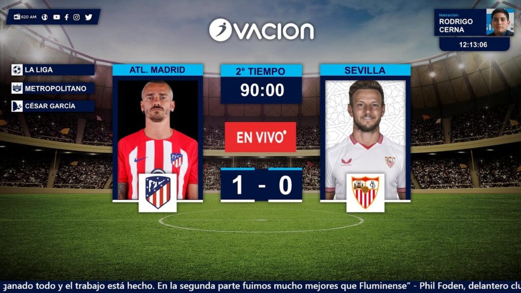 LA LIGA |  Atlético Madrid vs Sevilla por RADIO OVACION