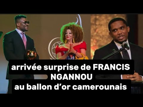 arrivée surprise de Francis Ngannou au ballon d’or camerounais invité par Samuel Eto’o; Chantal Biya