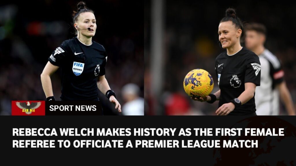 This is Rebecca Welch, the first female referee in the English Premier League