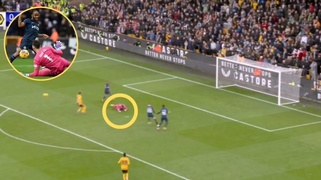 Chelsea Raheem Sterling Missed Glorious 3-on-1 Chance Vs Wolves | Jose Sa With Massive Save