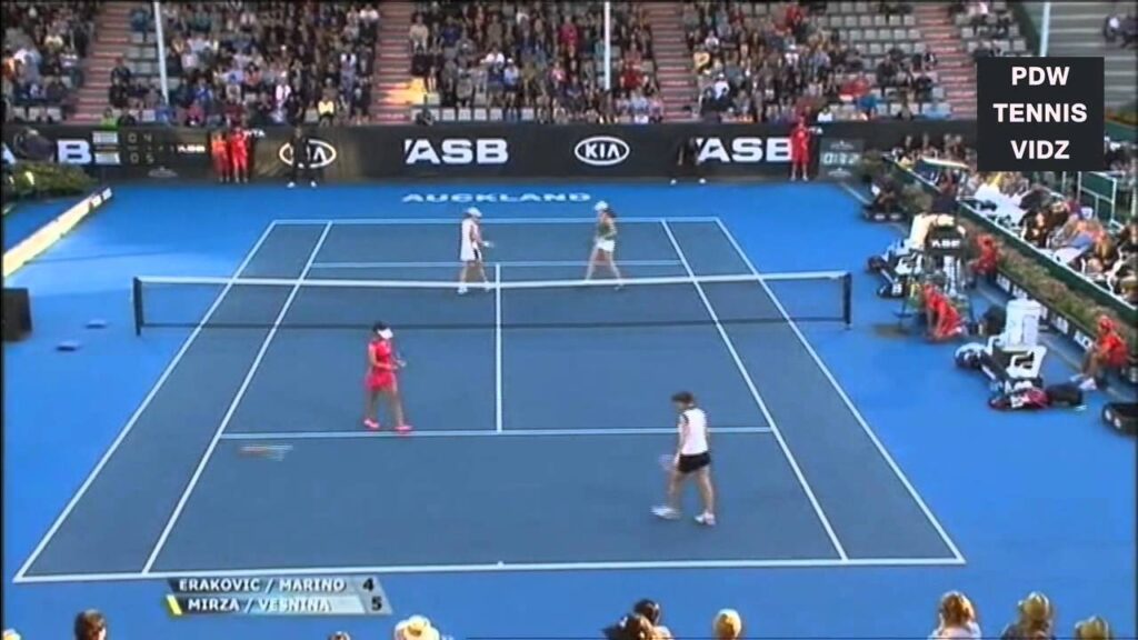 Mirza/Vesnina vs Erakovic/Marino Auckland 2012 Highlights