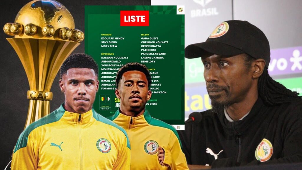 Liste probable de Aliou Cissé Sénégal 27 joueurs convoqués CAN 2024, Noah Fadiga, Ismail Jakobs