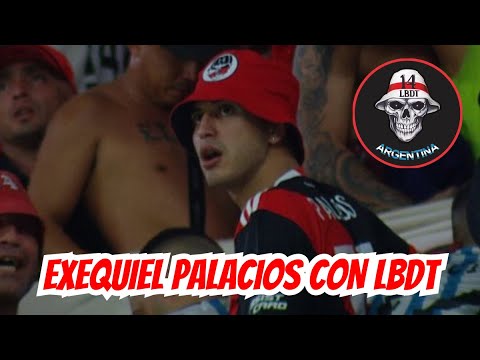 EXEQUIEL PALACIOS  con LOS BORRACHOS DEL TABLÓN: "Gracias por esta alegría, de ganarle a Boca..."