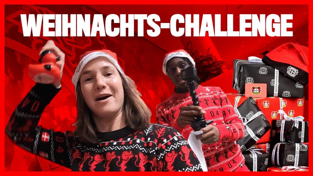 POV Weihnachts-Challenge: Jeremie Frimpong und Eva van Deursen auf Schnitzeljagd in der BayArena