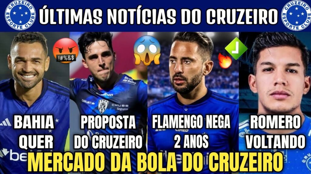 ACABOU DE REVELAR  PROPOSTA DO CRUZEIRO ! FARAVELLI RECUSOU ; EVERTON RIBEIRO E LUCAS ROMERO.
