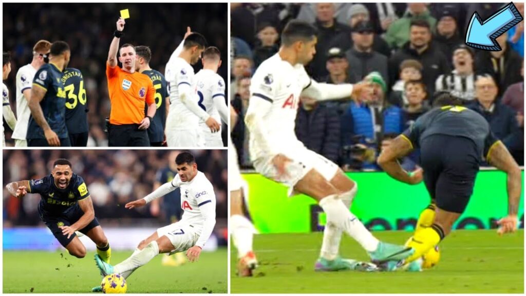 Cristian Romero escapes red card after dangerous tackle on Callum Wilson in Tottenham vs Newcastle