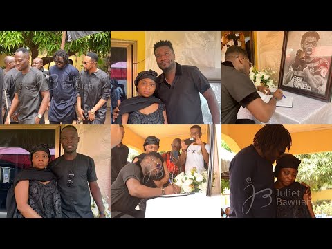 Asamoah Gyan, Sulley Muntari, And Others visit Christian Atsu's Family House With Donations #RIPATSU