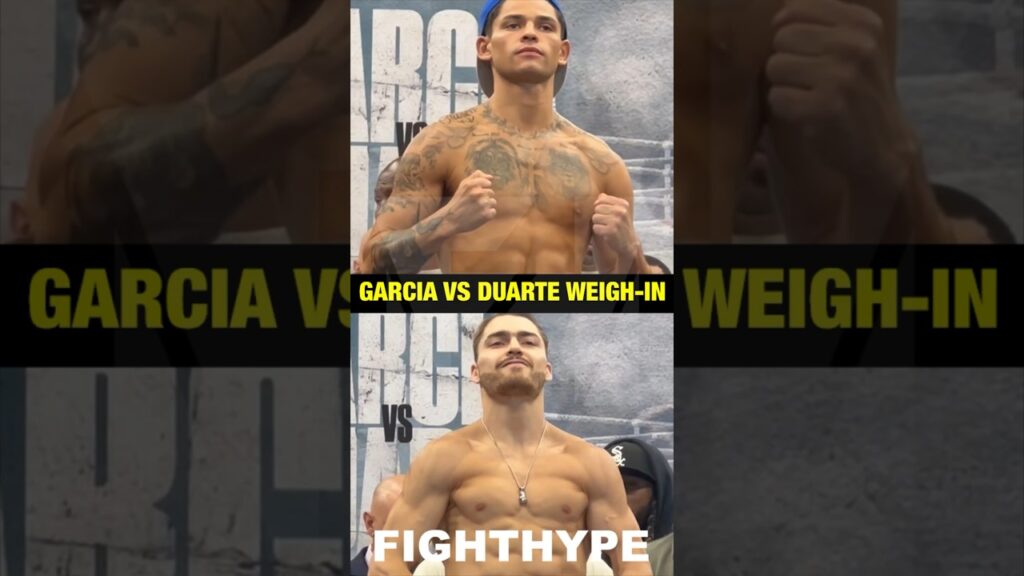 Ryan Garcia vs Oscar Duarte WEIGH IN for SURPRISING CATCHWEIGHT showdown