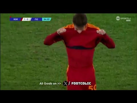 Nicola Zalewski Red Card 🟥,AS Roma vs Fiorentina(1-1)All Goals and Extended Highlights