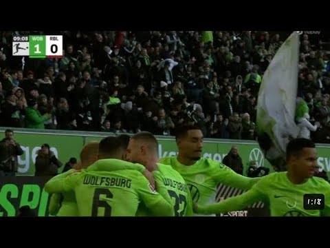 Jonas Wind Goal,Wolfsburg vs RB Leipzig (1-1) All Goals and Match Highlights