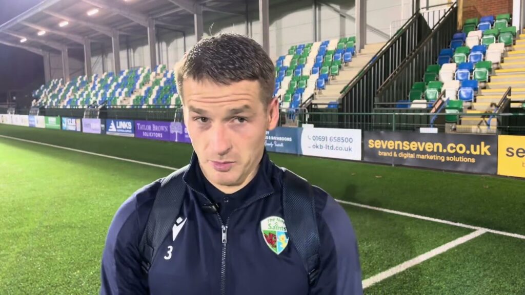 Chris Marriott, after scoring the winning goal against Caernarfon Town