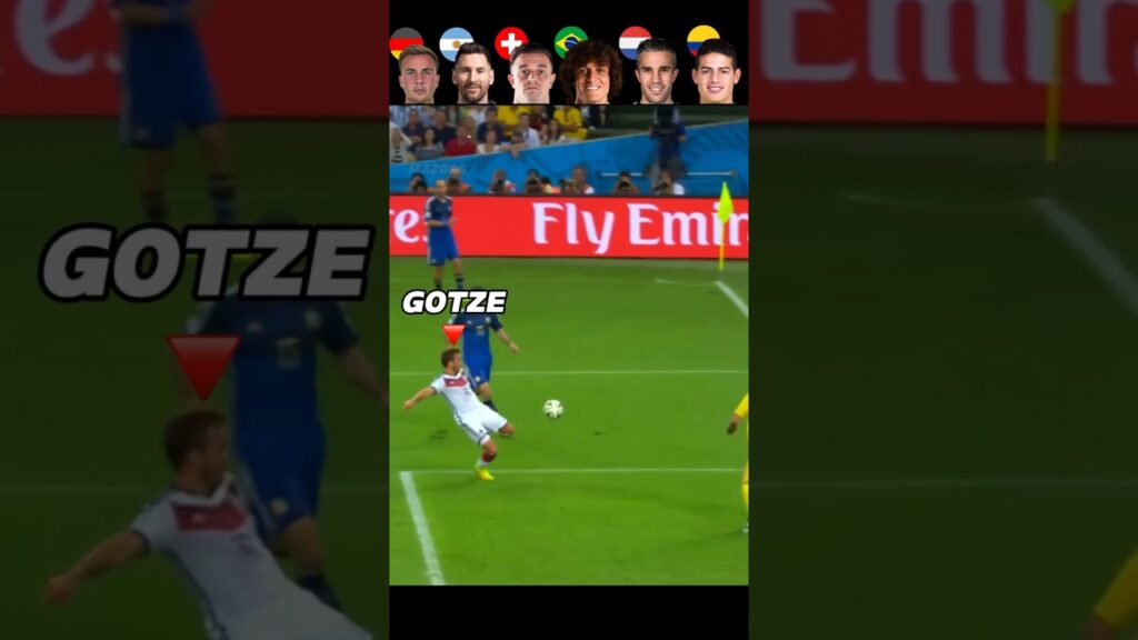 Gotze VS Messi VS  Shaqiri VS David Luiz VS Van persie VS J.Rodriguez 🤯🥵 WC 2014 Goals Challenge