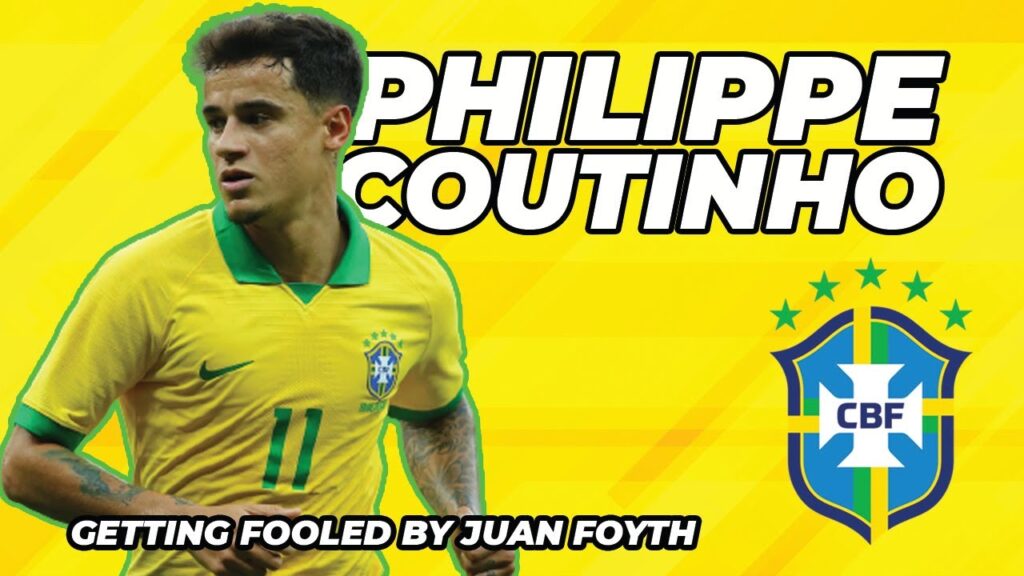Philippe Coutinho getting fooled by Juan Foyth