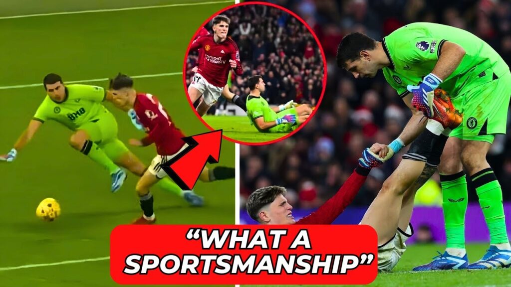 Must-See: Emotional Emi Martinez Aids Injured Garnacho! Aston Villa vs. Manchester United
