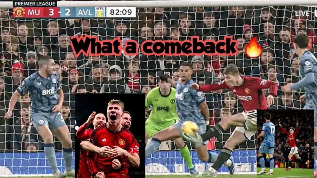 UNBELIEVABLE 😳 Manchester United 3-2 Aston Villa ✅️ What a Comeback Hojlund First EPL Goal, Garnacho