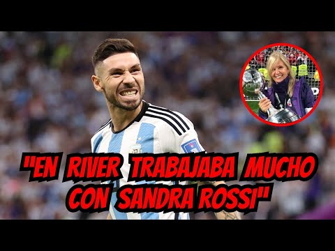GONZALO MONTIEL: "EN  RIVER TRABAJABA MUCHO CON SANDRA ROSSI”