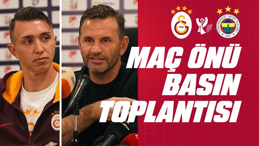 🔴 Teknik Direktörümüz Okan Buruk ve Kaptanımız Muslera'nın Süper Kupa Finali Basın Toplantısı