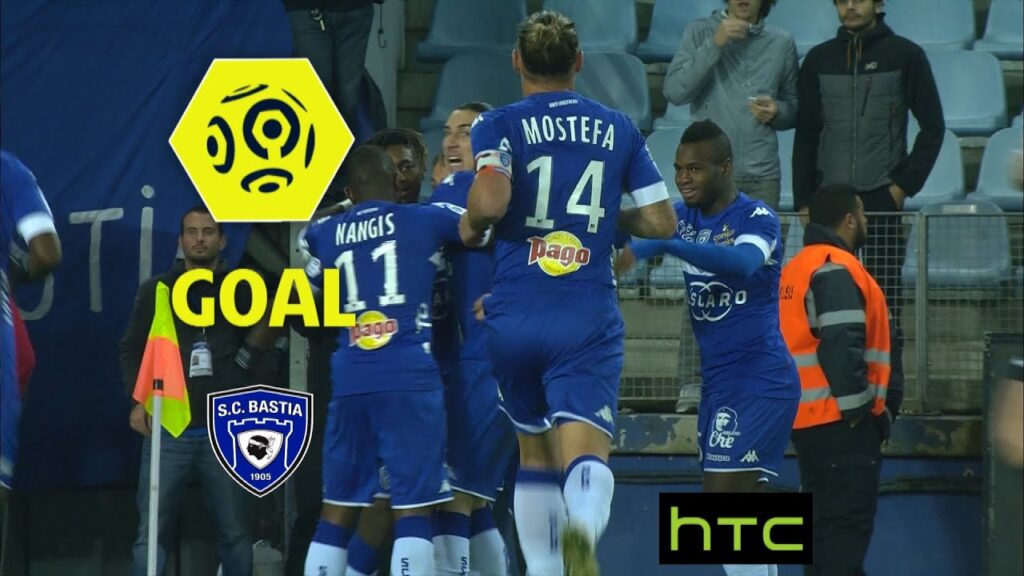 Goal Ellyes SKHIRI (6' csc) / SC Bastia - Montpellier Hérault SC (1-1)/ 2016-17