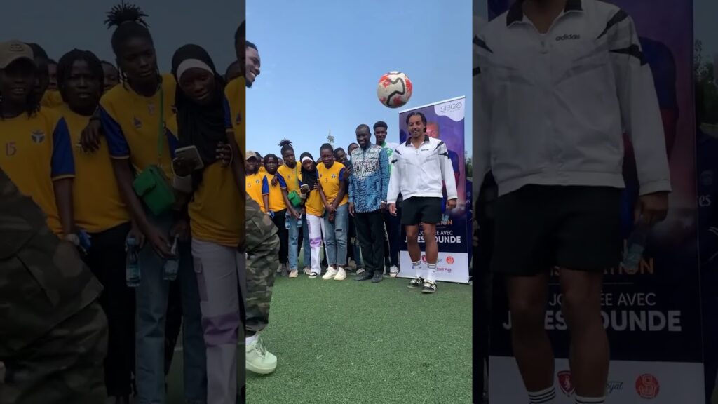 Jonglage avec l’international français JULES KOUNDÉ⚽️👌🏽😍  #creators #football #reels #koundé