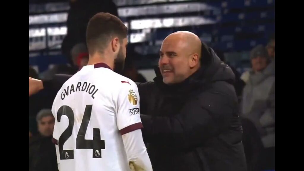 pep one on one session with josko gvardiol