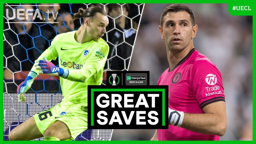 #UECL Great Saves of the Group Stage | Vandevoordt, Martínez...