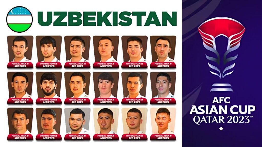 🇺🇿UZBEKISTAN NATIONAL FOOTBALL TEAM SQUAD for AFC ASIAN CUP QATAR 2024 || UZBEKISTAN TEAM PLAYERS ✅