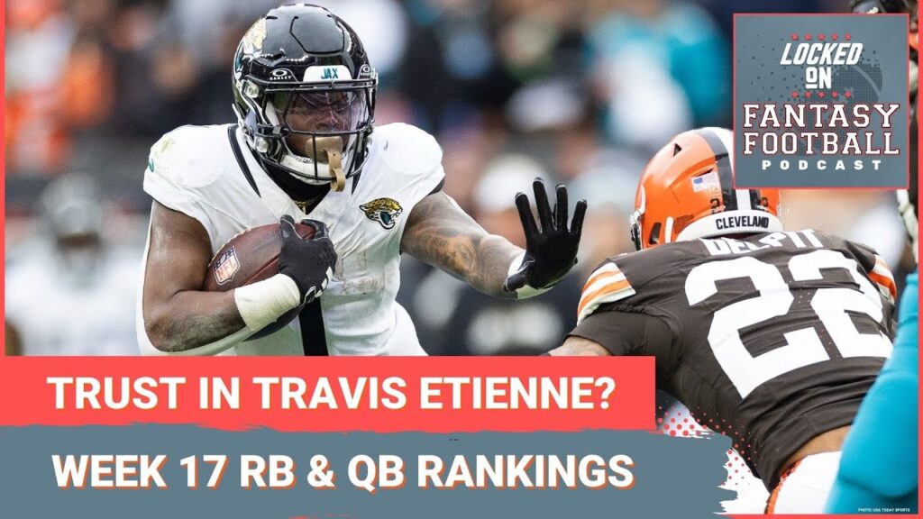 Fantasy football RB, QB rankings Week 17: Travis Etienne, Kenneth Walker, D'Andre Swift & more
