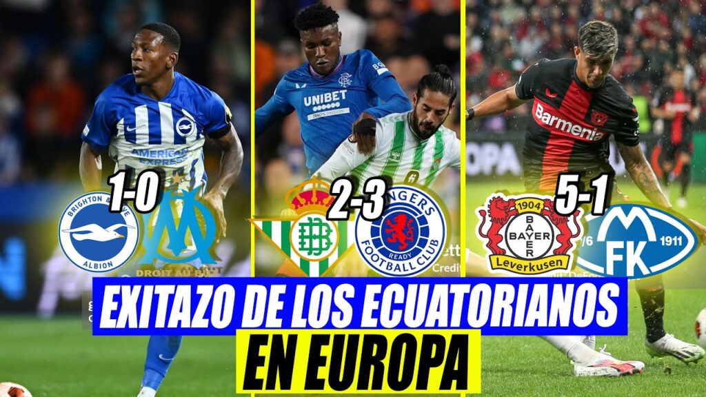 🎉🇪🇨 ÉXITO ECUATORIANO en EUROPA! LA MAYORÍA ESTÁN EN LA PRÓXIMA RONDA DE LAS COMPETICIONES EUROPEAS