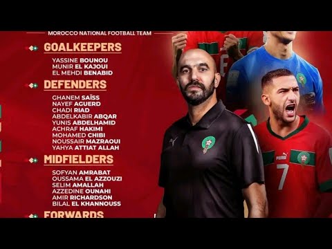 Le Maroc de Walid Regragui publie sa liste officielle pour la CAN sans Sofiane Diop !!🔥