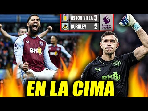 El Aston Villa del Dibu Martínez ganó sobre la hora y se convirtió en líder de la Premier League