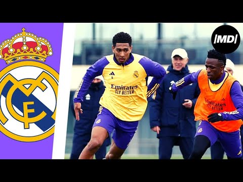 REAL MADRID ENTRENAMIENTO: Vinicius y Carvajal, listos para el primer enfrentamiento de 2024