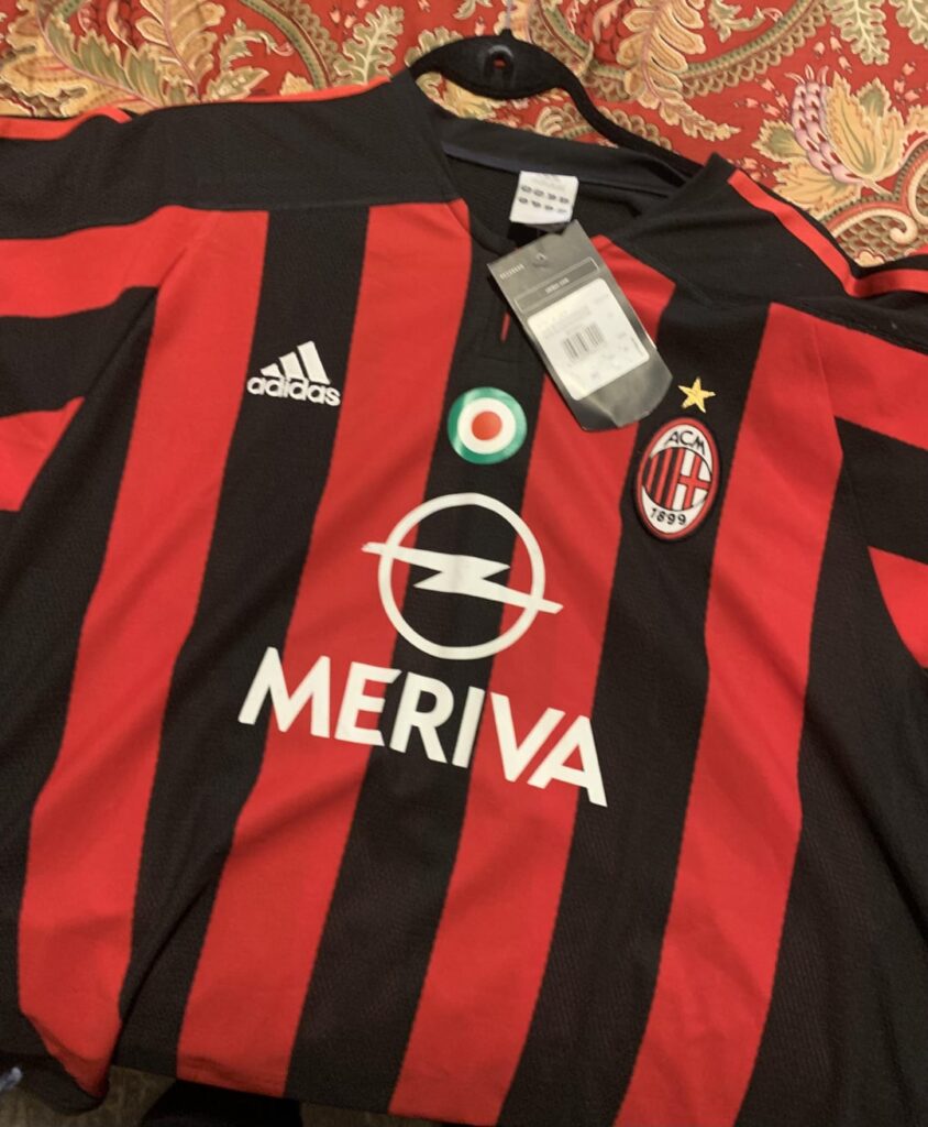 In 2004(?), I received this kit addressed to my full name, in Canada. It was directly from Milan, written in Italian. I have been following AC Milan ever since…