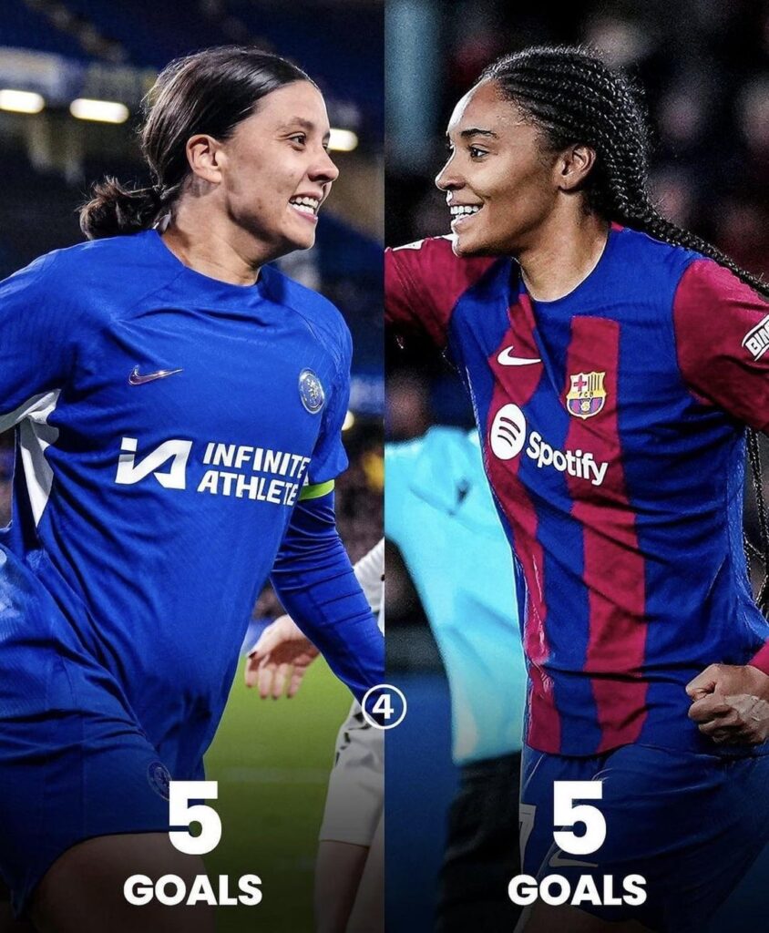 Top scorers and assisters of the UWCL group stage (via 443womenfc on IG)