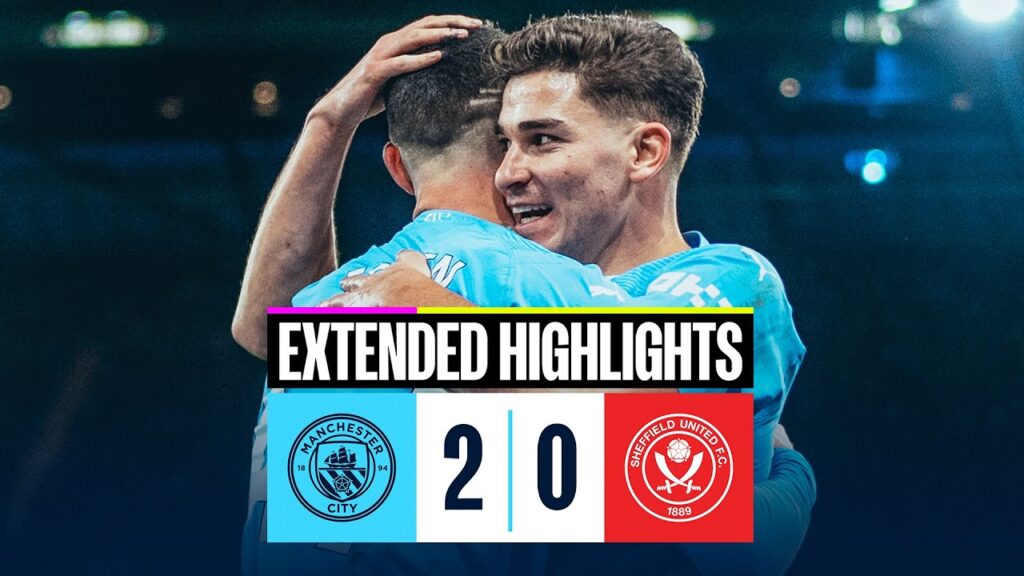 EXTENDED HIGHLIGHTS | Man City 2-0 Sheffield United | Rodri & Alvarez score in last game of 2023!